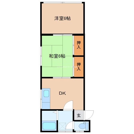 コーポ三井Cの物件間取画像